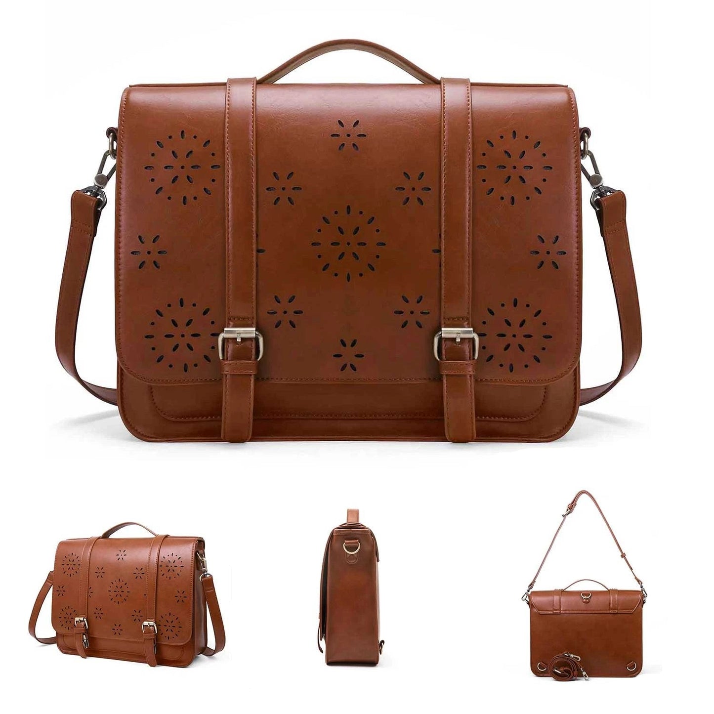 Luggo Bags – Vegansk Läder Blommönster Ryggsäck