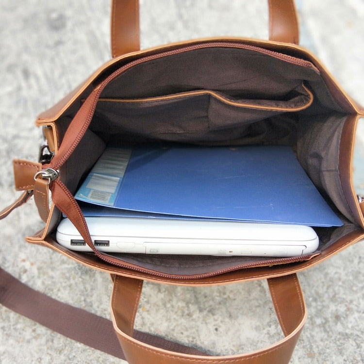 Luggo Bags – Avslappnad Veganläder Tote