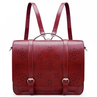 Luggo Bags – Vegansk Läder Blommönster Ryggsäck