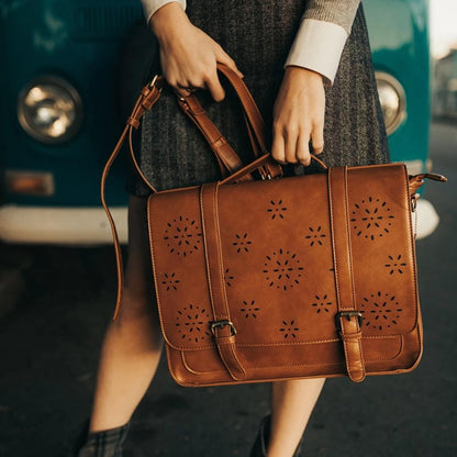 Luggo Bags – Vegansk Läder Blommönster Ryggsäck