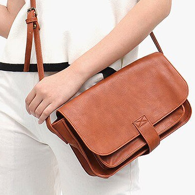Luggo Bags – Vintage Vegansk Läder Crossbody Väska